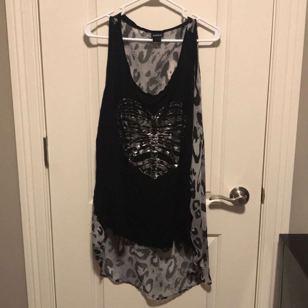 Torrid Metallic Heart Hi-Low